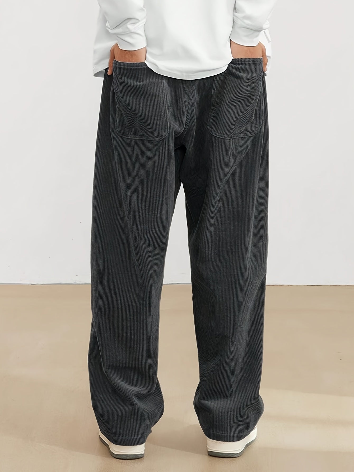 Adrian – Męskie spodnie sztruksowe w stylu casual