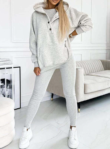 Lena – Stylowy Dres Damski z Bluzy i Legginsów