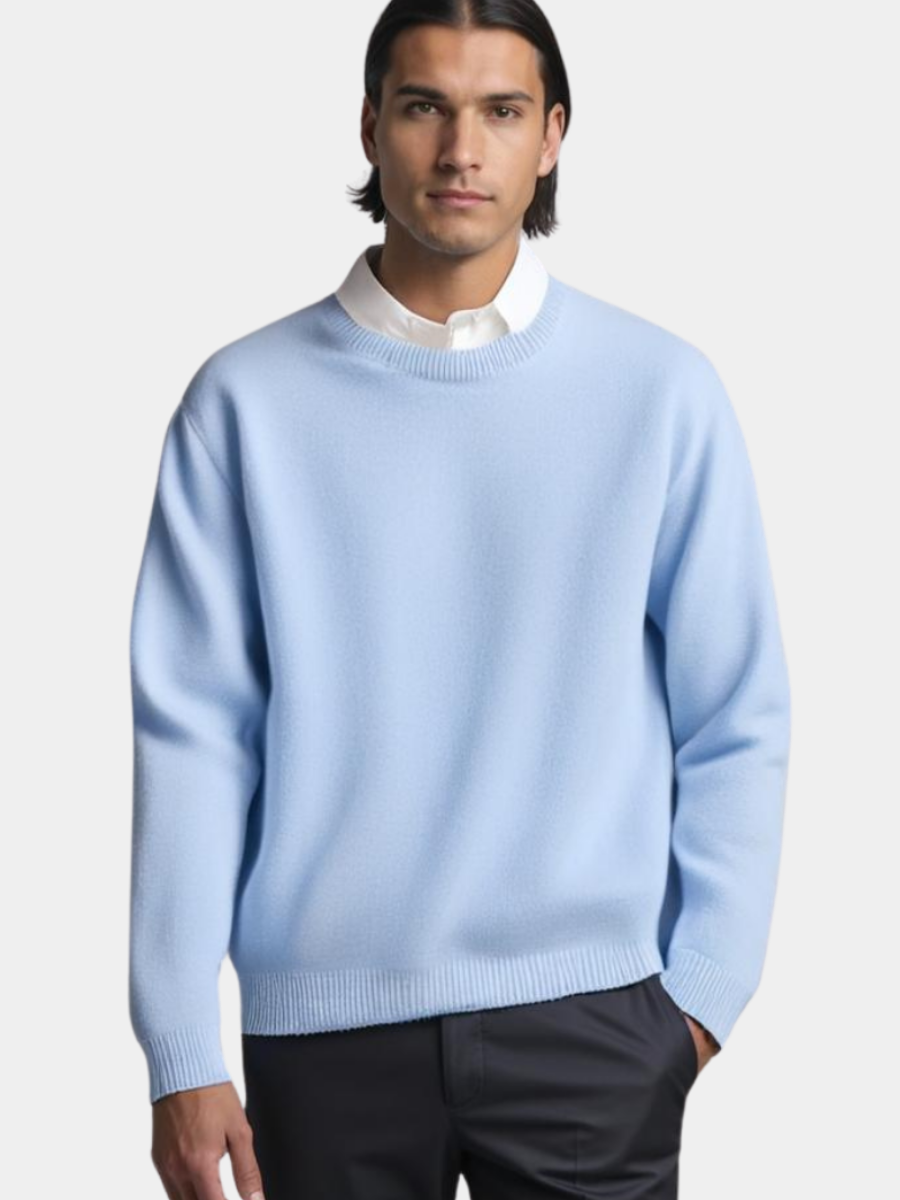 Ethan – Męski sweter casual oversize z miękkiego materiału