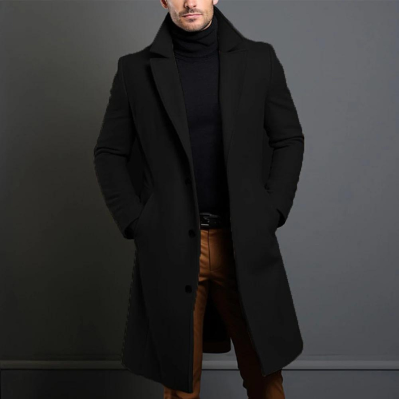 Mateusz – Elegancki Płaszcz Męski z Klasycznym Krojem