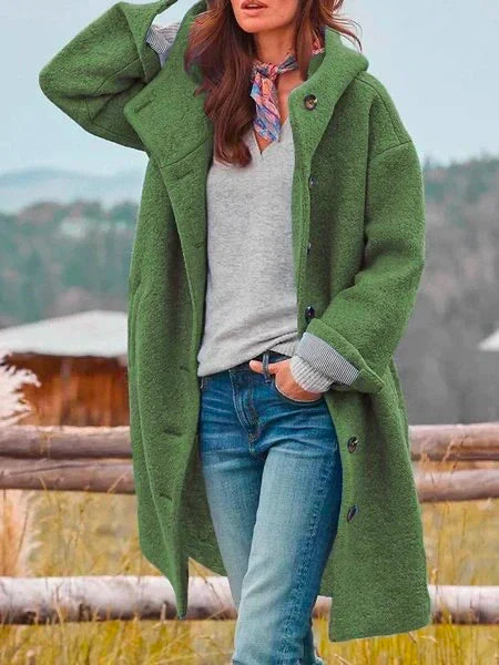 Anna – Damski Płaszcz Wełniany Oversize