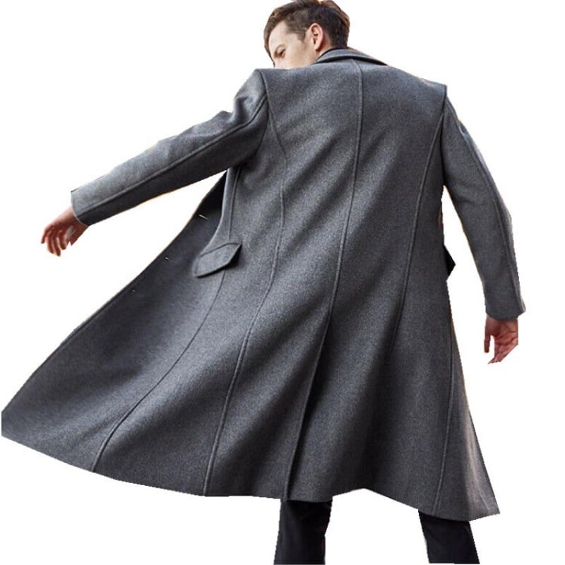 Victor – Płaszcz męski wełniany slim fit