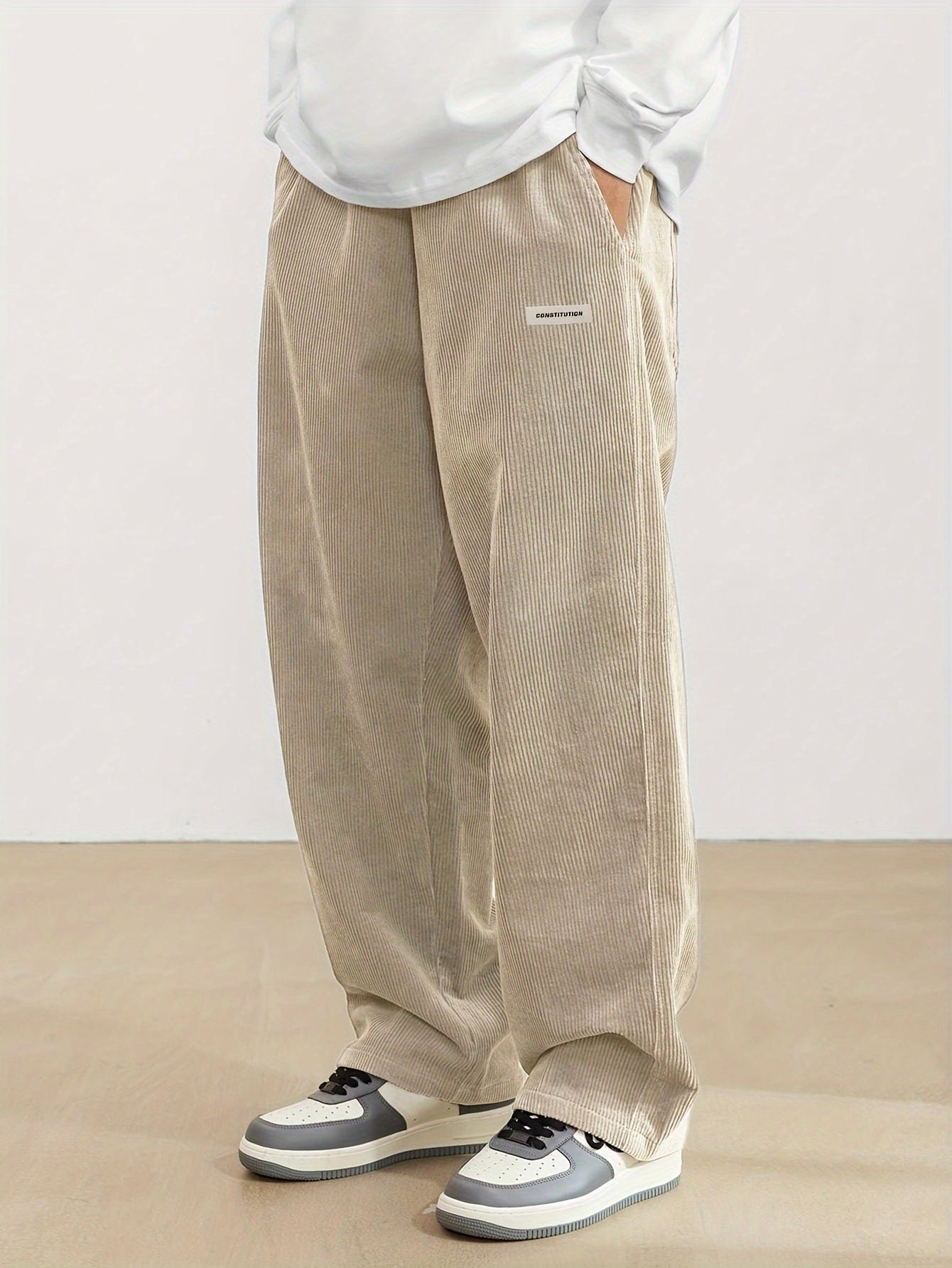 Adrian – Męskie spodnie sztruksowe w stylu casual