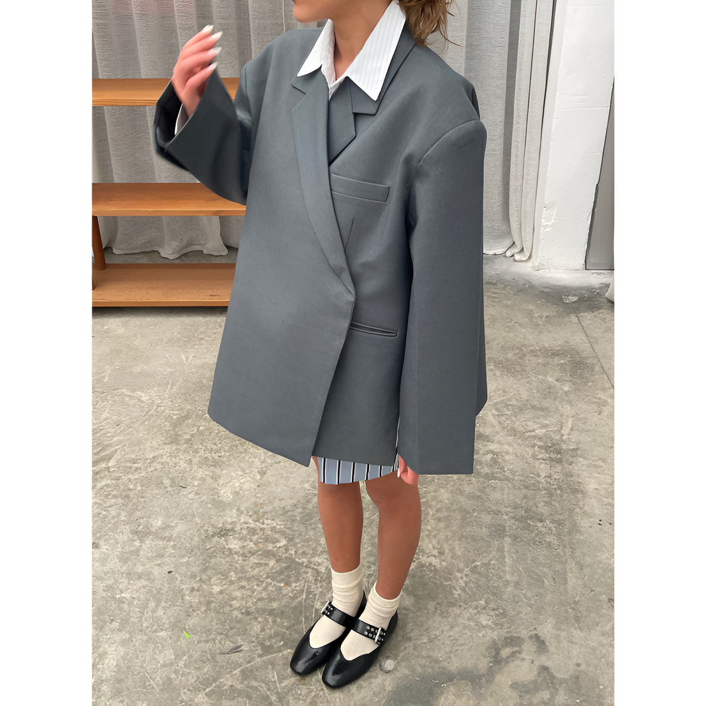 Agnieszka – Damski blazer oversize