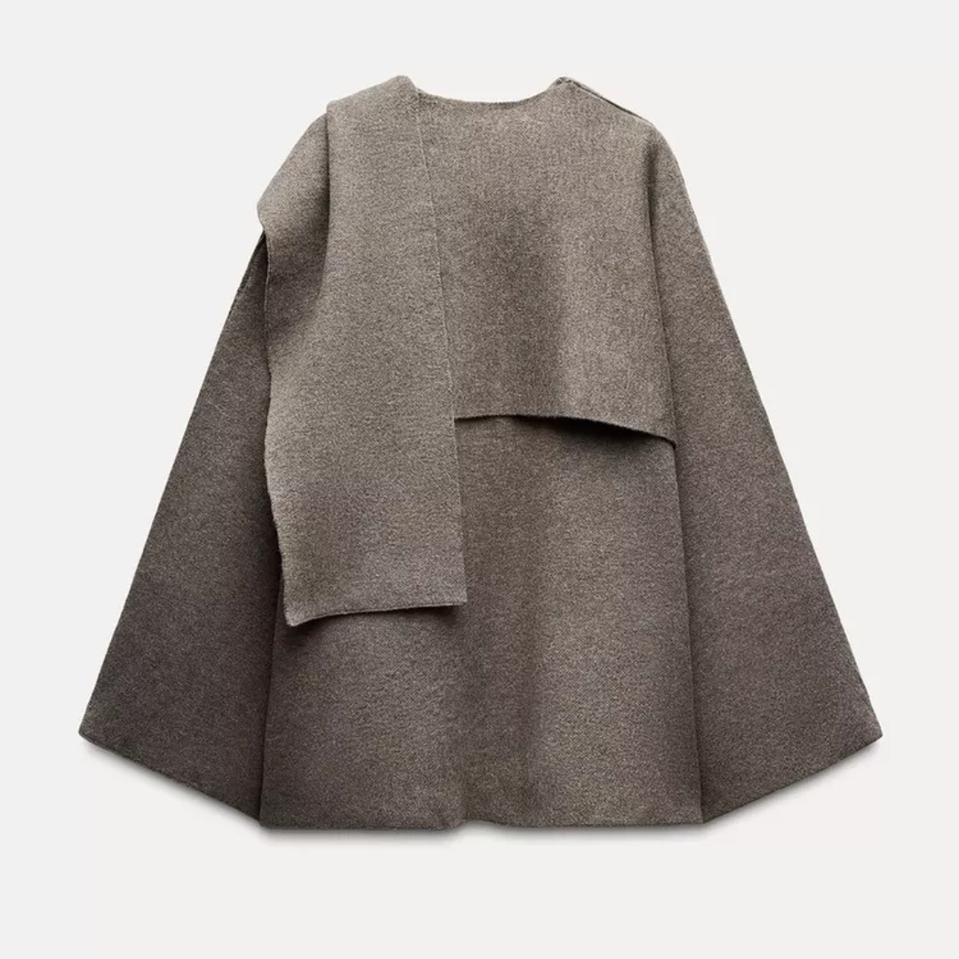 Isabella – Oversize płaszcz z nowoczesnym wiązaniem
