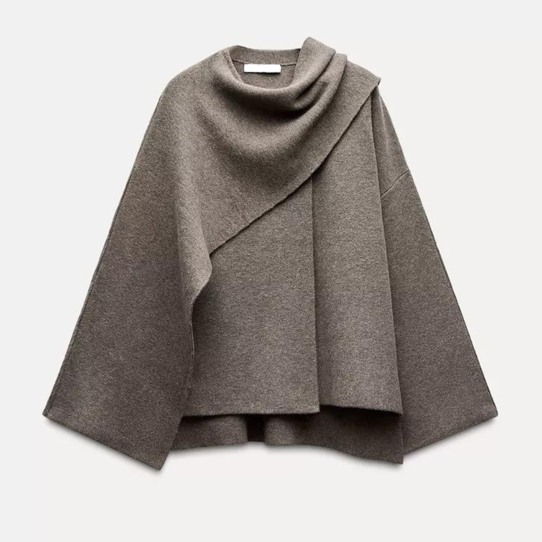 Isabella – Oversize płaszcz z nowoczesnym wiązaniem