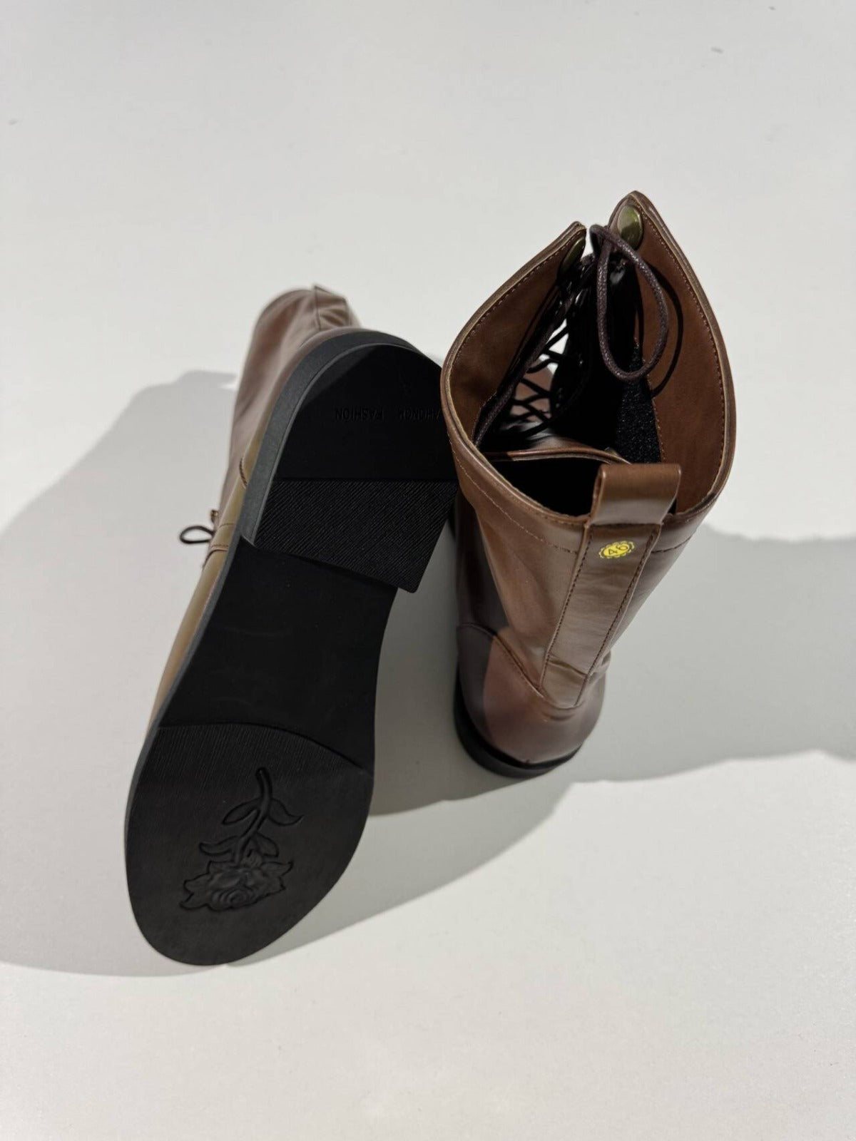 Harrison – Klasyczne skórzane kozaki sznurowane męskie