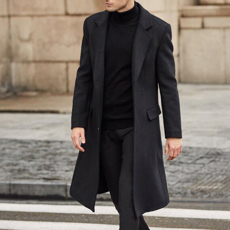 Victor – Płaszcz męski wełniany slim fit