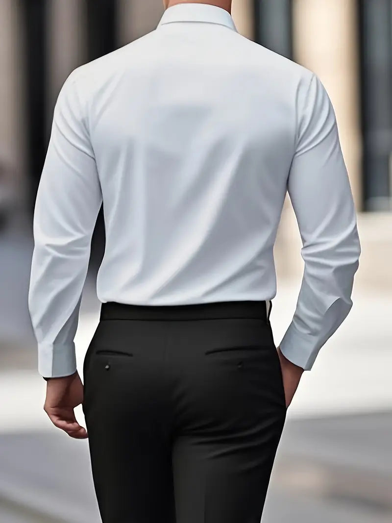 Daniel - Męska koszula slim fit z długim rękawem