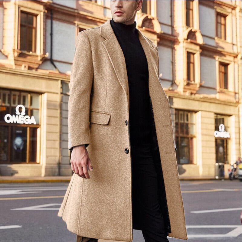 Victor – Płaszcz męski wełniany slim fit