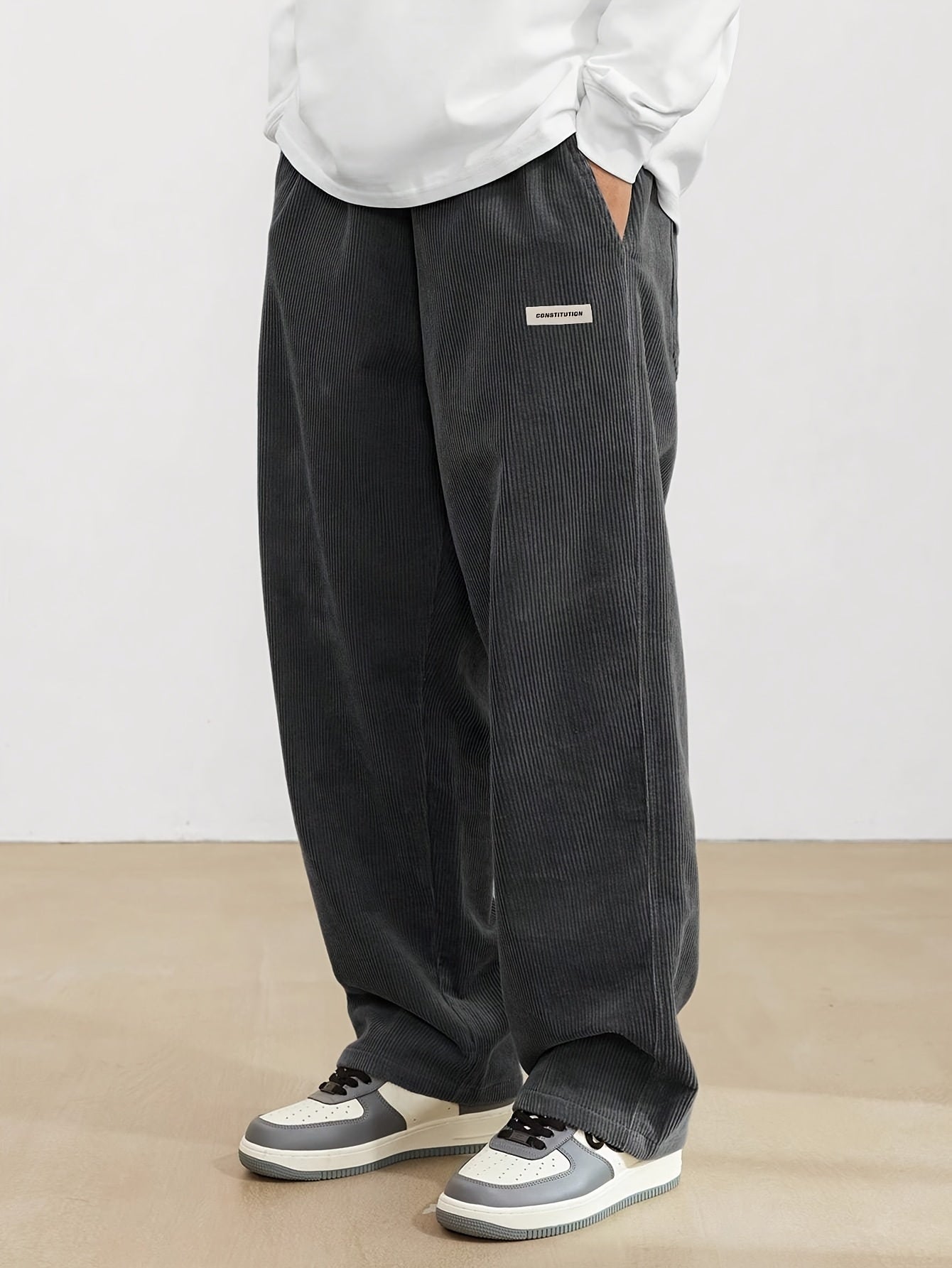 Adrian – Męskie spodnie sztruksowe w stylu casual