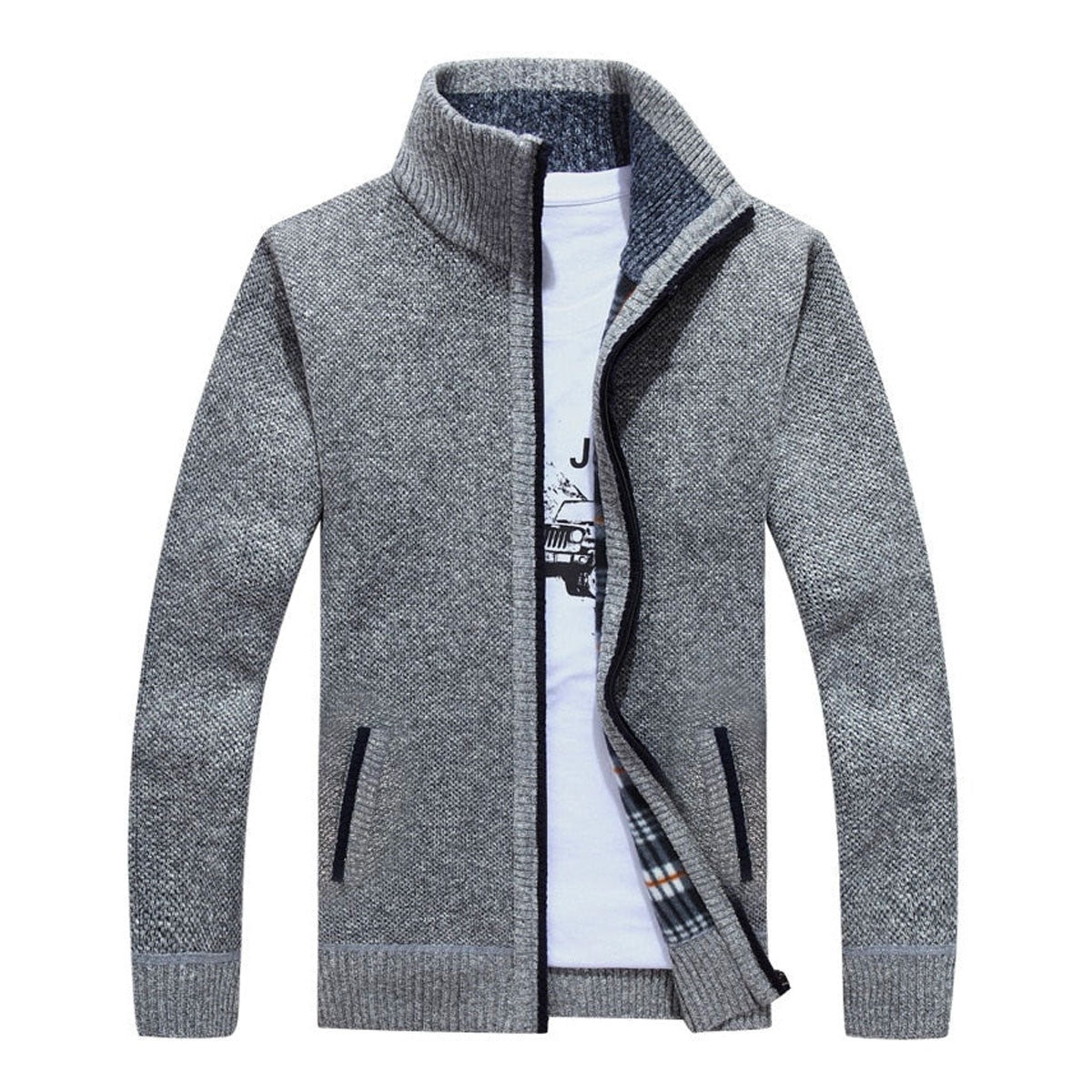 Dorian – Męski sweter zapinany na zamek
