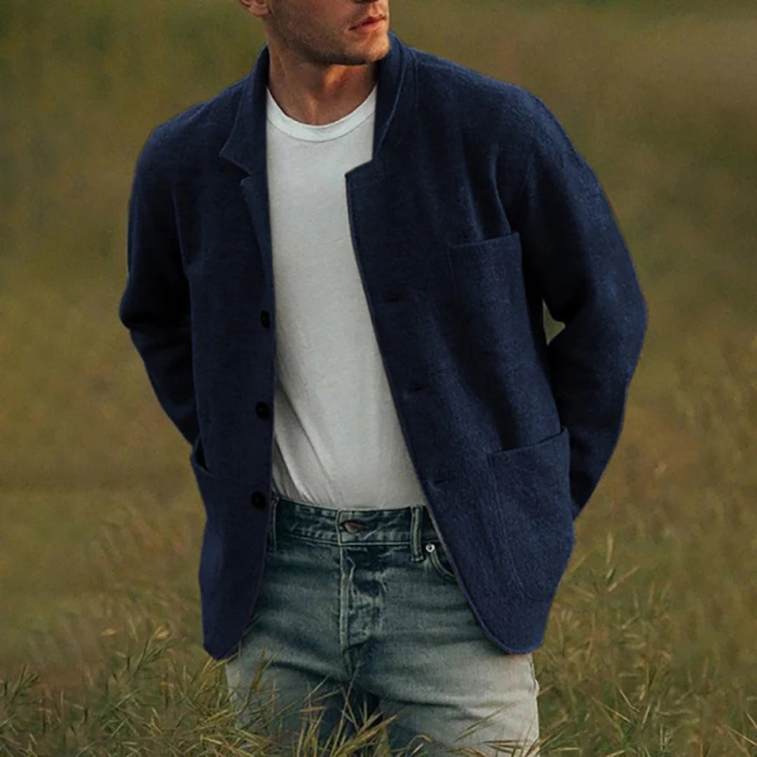 Tomasz - Marynarka męska casual z kieszeniami