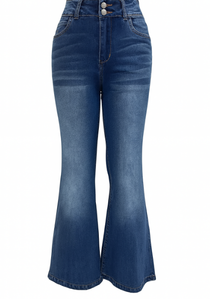 Julia – Jeansy z rozszerzanymi nogawkami high waist damskie