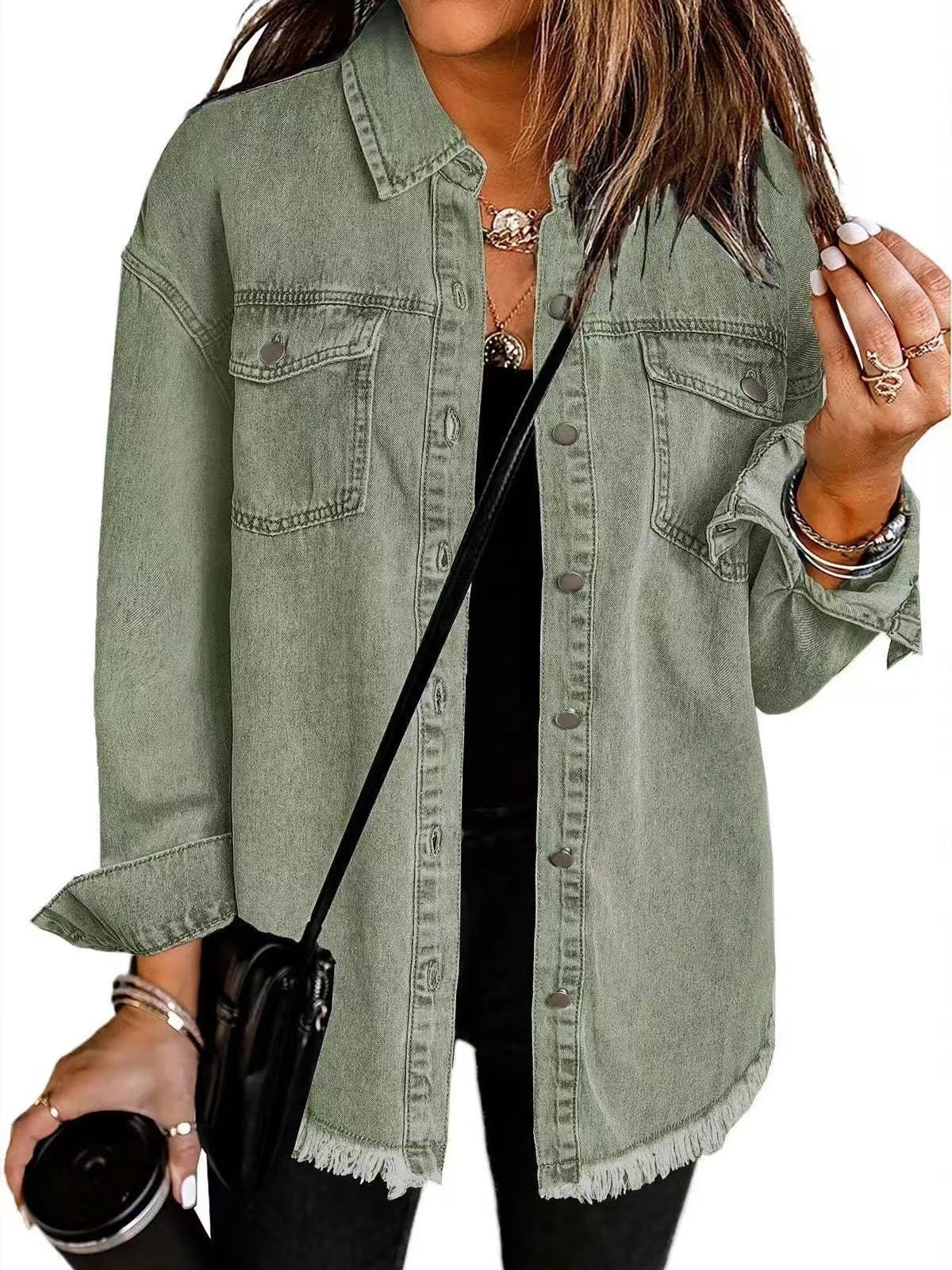 Martyna – Damska Koszula Jeansowa Oversize