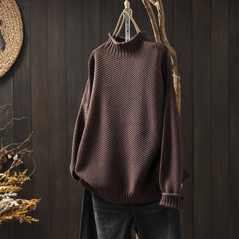 Luna – Męski sweter oversize z golfem