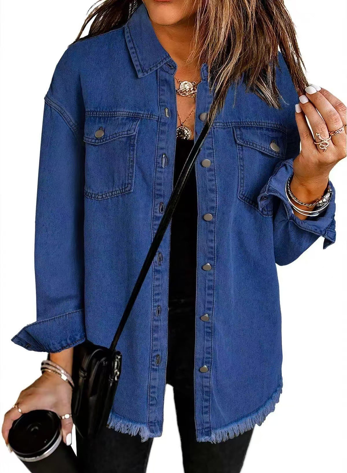 Martyna – Damska Koszula Jeansowa Oversize