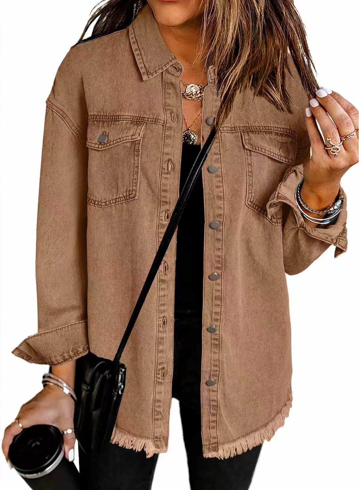 Martyna – Damska Koszula Jeansowa Oversize