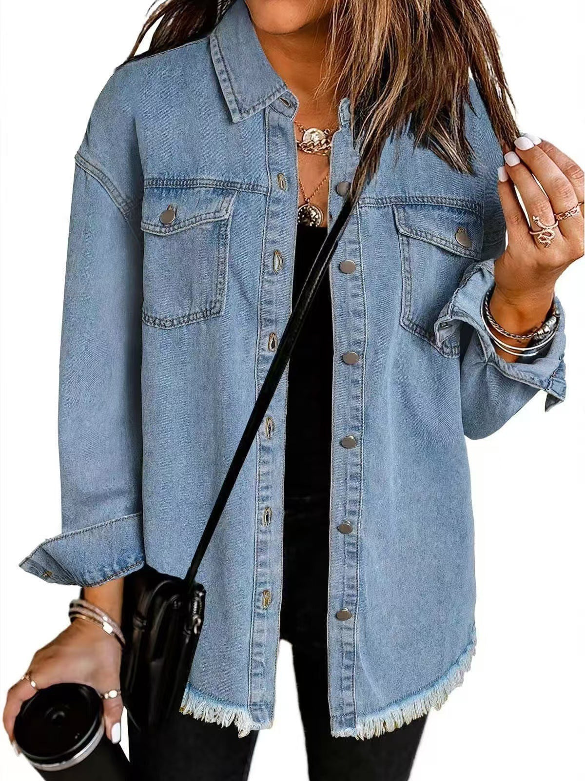 Martyna – Damska Koszula Jeansowa Oversize