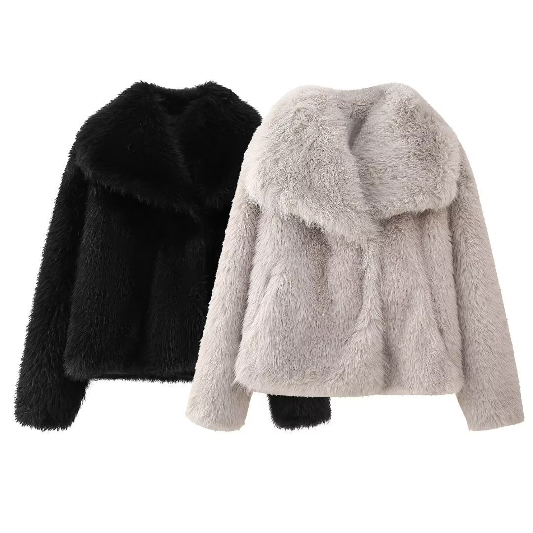 DoCzerwonyhea | Elegante warme Felljacke