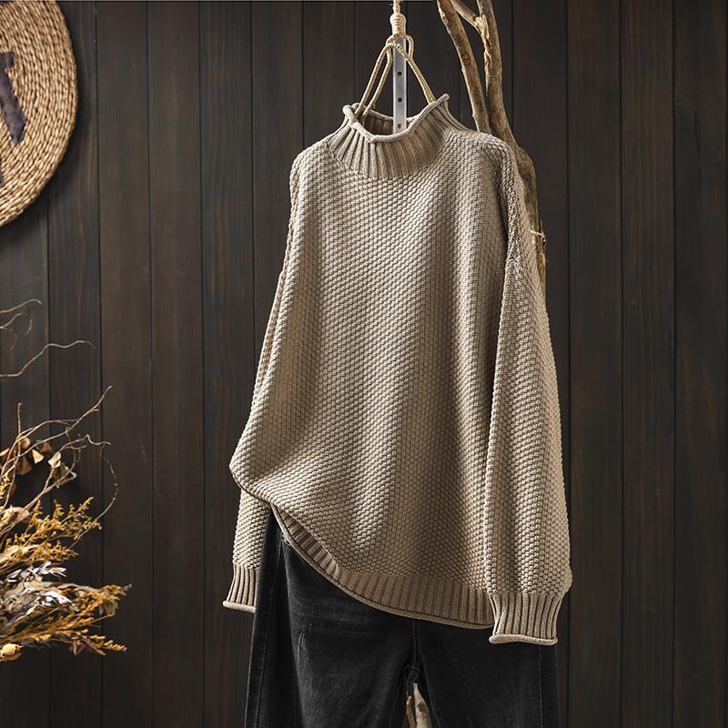 Luna – Męski sweter oversize z golfem