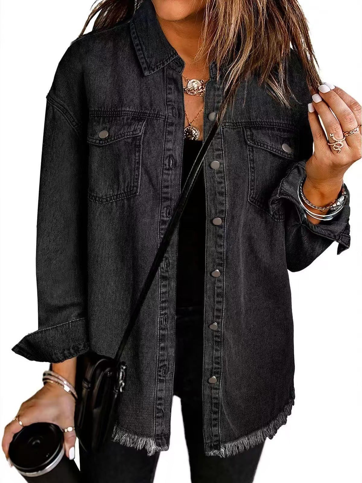 Martyna – Damska Koszula Jeansowa Oversize