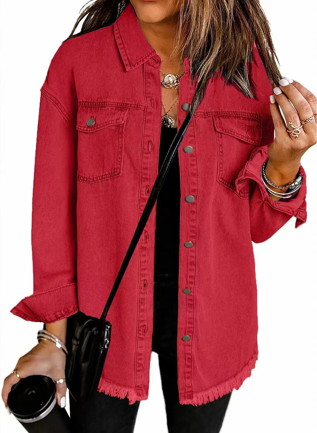 Martyna – Damska Koszula Jeansowa Oversize