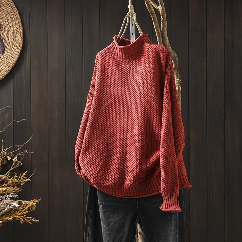 Luna – Męski sweter oversize z golfem