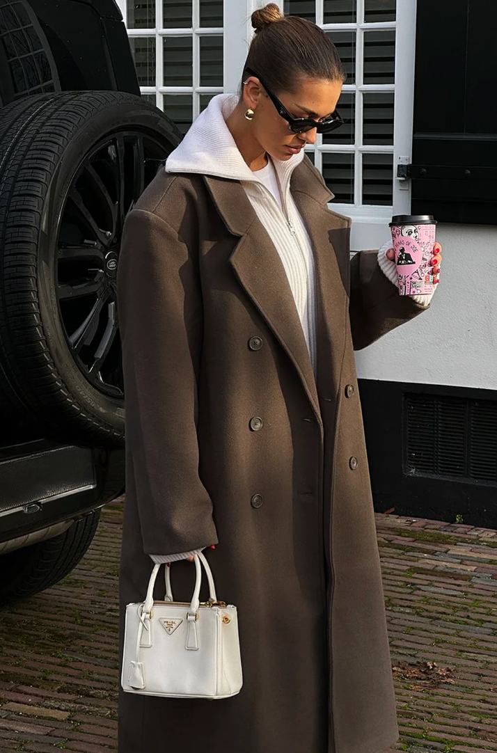 Amaris – Płaszcz damski wełniany oversize