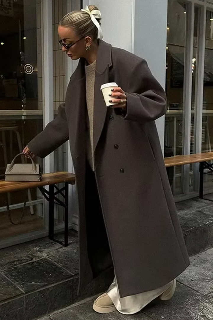 Amaris – Płaszcz damski wełniany oversize