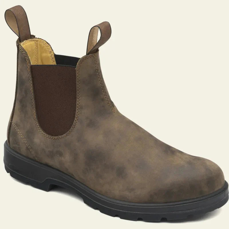 Hunter - Buty męskie skórzane czarne sztyblety robocze