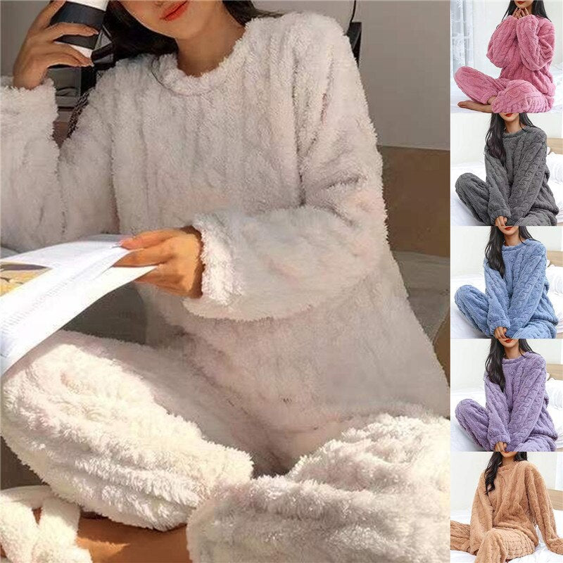Zosia – Dwuczęściowy Damski Komplet Polarowy Homewear