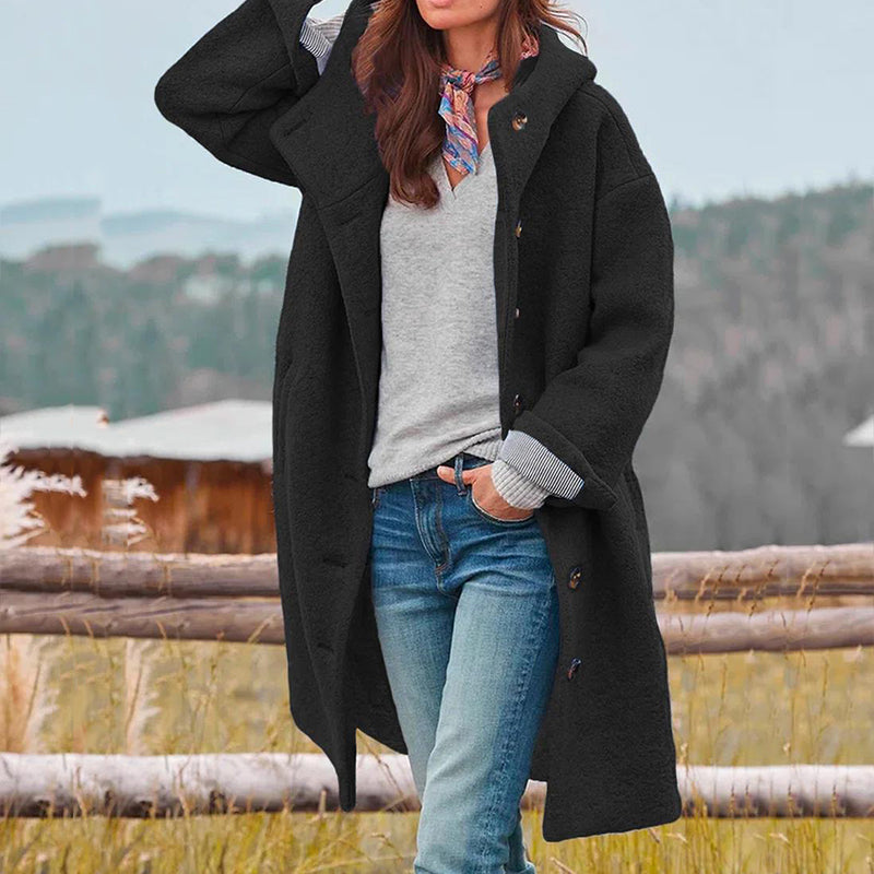 Natalia – Wełniany płaszcz oversize damski