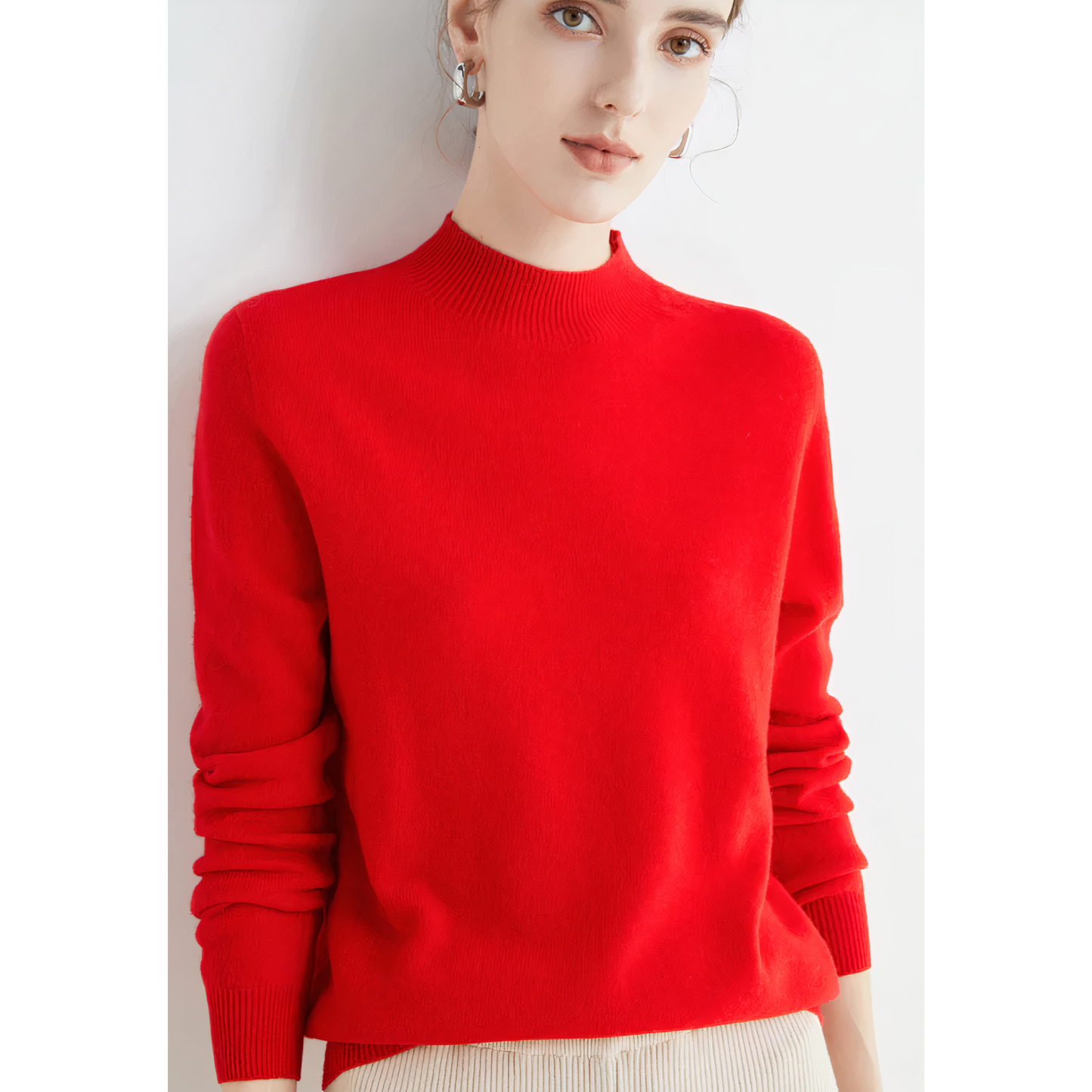 Julia – Damski sweter z półgolfem