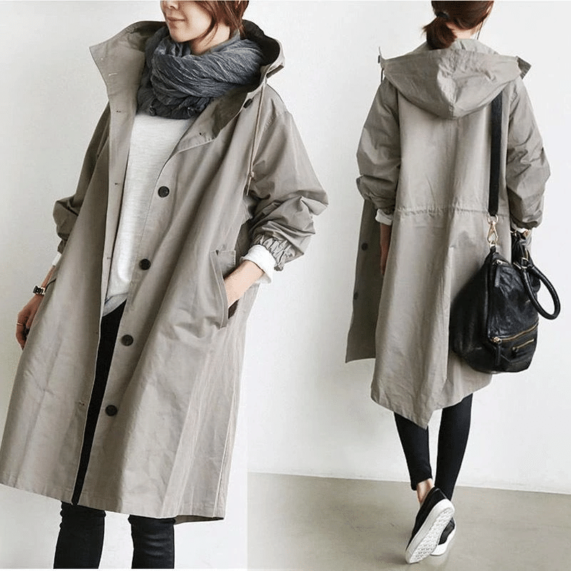 Eliza – Lekki płaszcz przeciwdeszczowy oversize dla kobiet