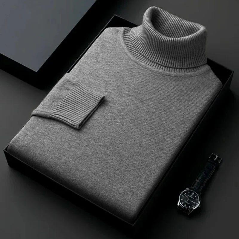 Arden – Sweter z golfem z miękkiej dzianiny