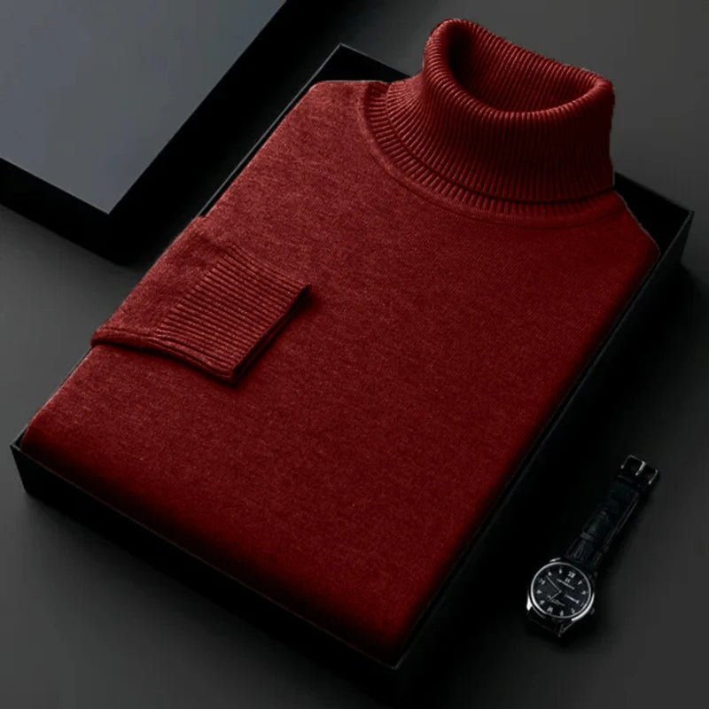 Arden – Sweter z golfem z miękkiej dzianiny