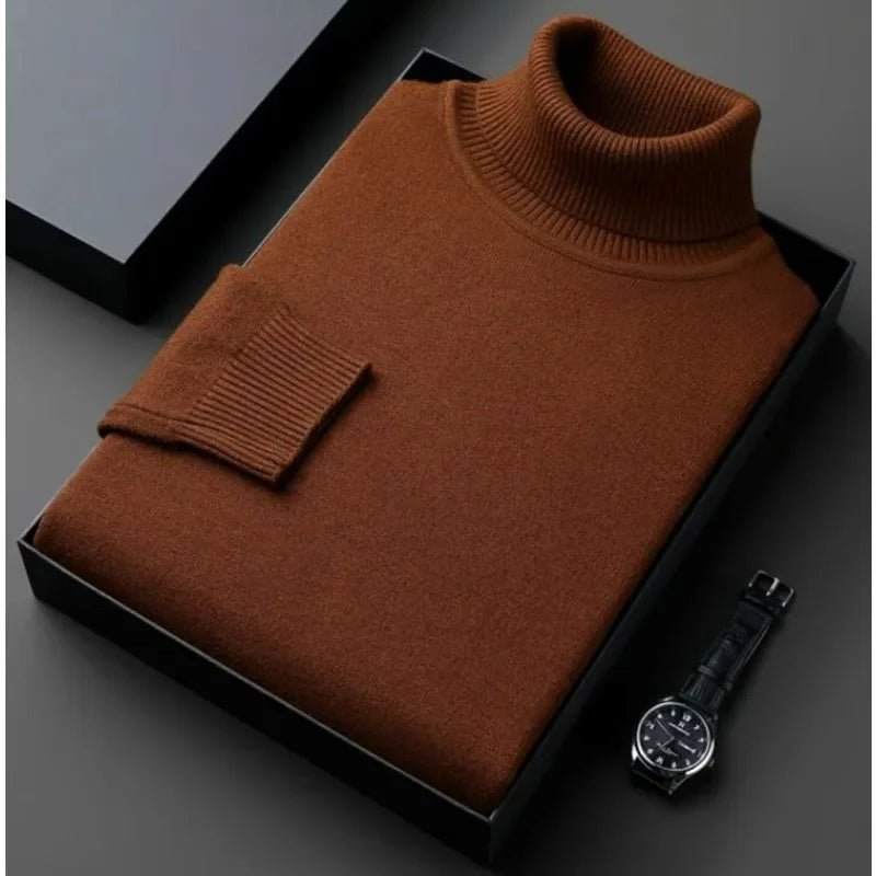 Arden – Sweter z golfem z miękkiej dzianiny