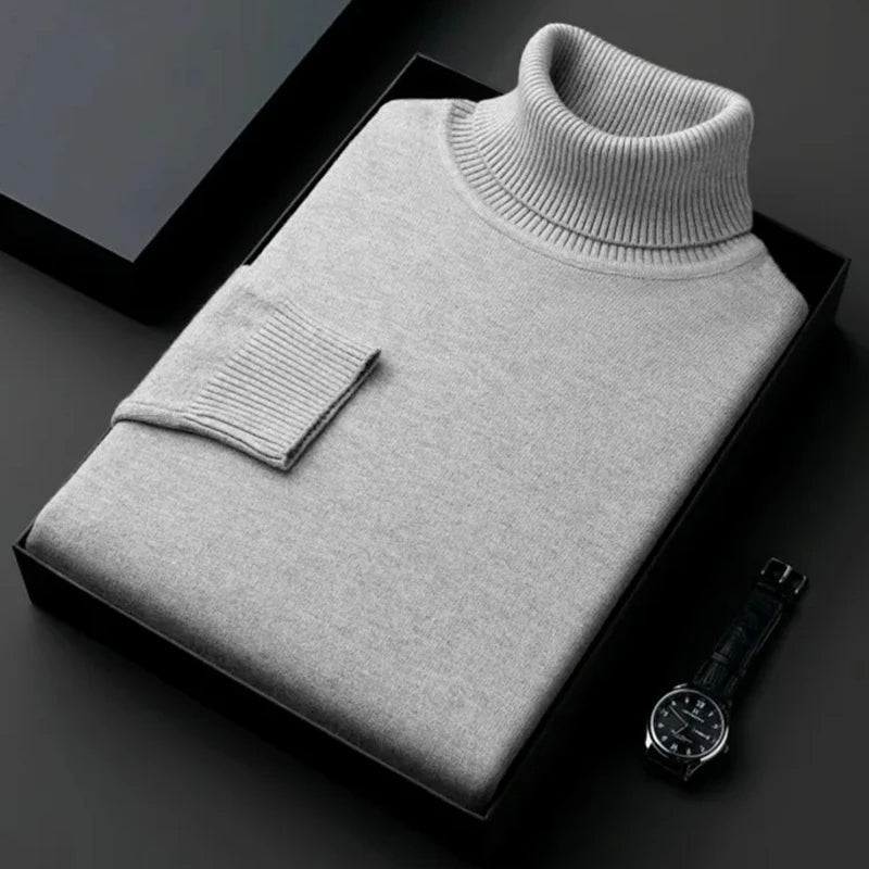 Arden – Sweter z golfem z miękkiej dzianiny