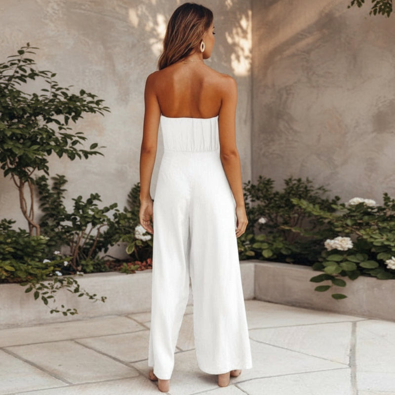 Ella – Bohemian Backless Rompers Jumpsuit - Image 5