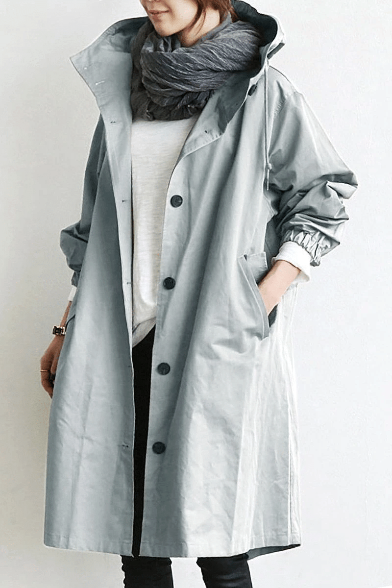 Eliza – Lekki płaszcz przeciwdeszczowy oversize dla kobiet