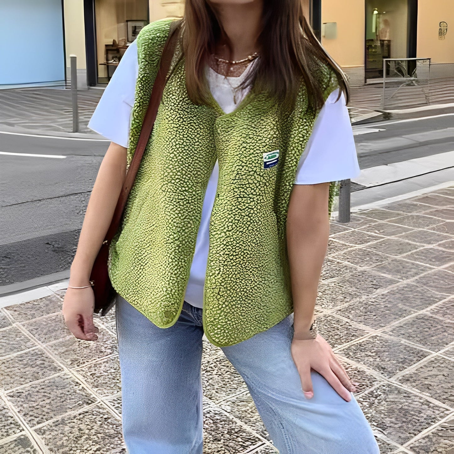 Lena – Futrzana kamizelka oversize damska
