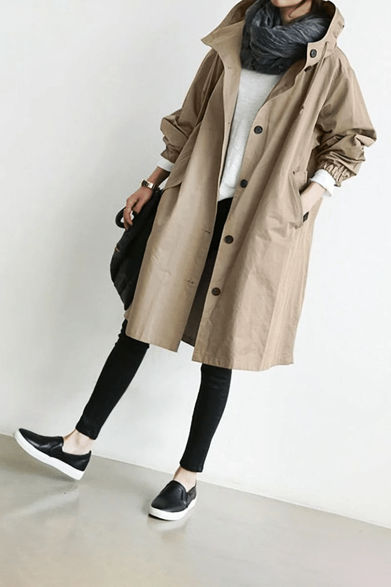 Eliza – Lekki płaszcz przeciwdeszczowy oversize dla kobiet