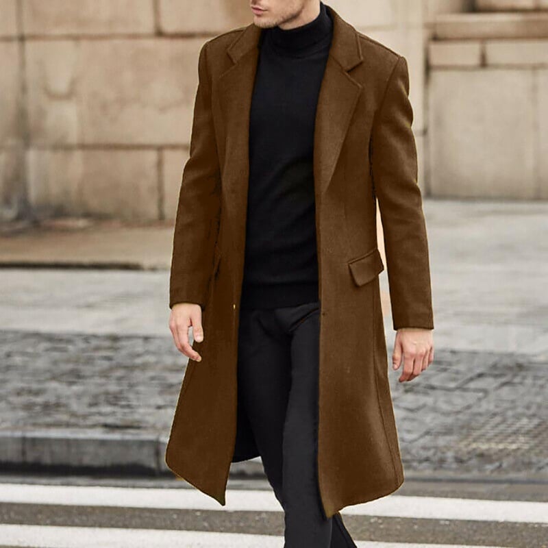 Victor – Płaszcz męski wełniany slim fit