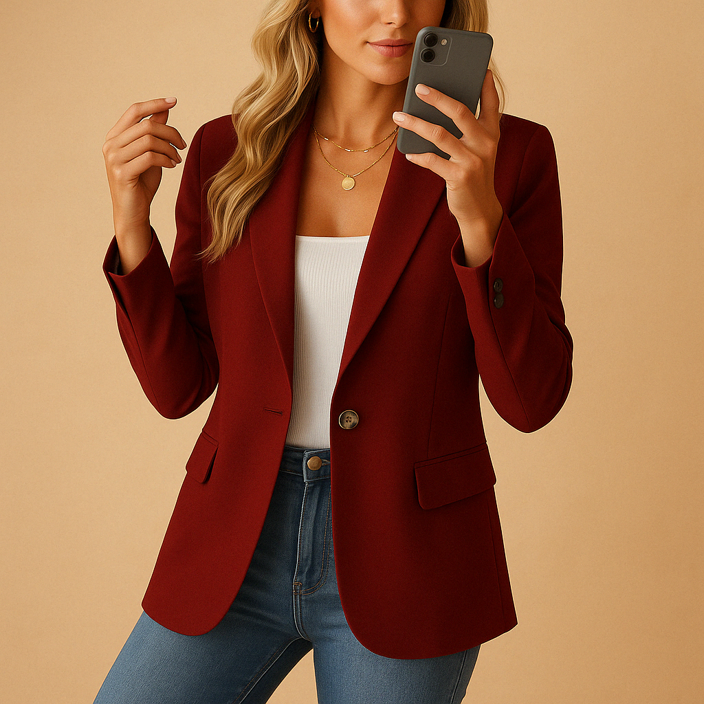 Karolina – Damski blazer taliowany elegancki