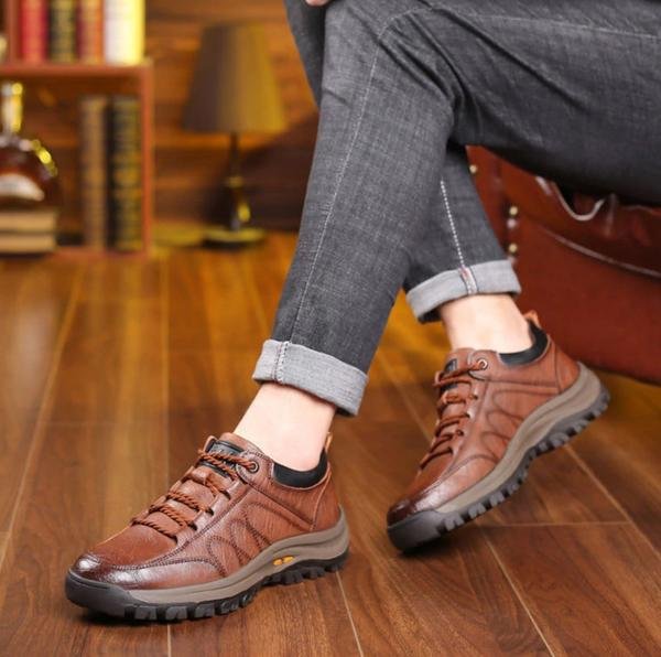Dawid – Skórzane Półbuty Męskie Casual