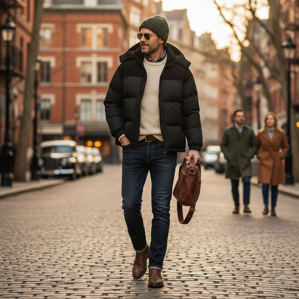 Daniel – Ocieplana kurtka puchowa o nowoczesnym kroju męska