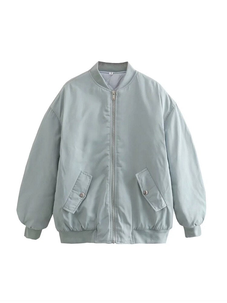 Kaia – Kurtka damska bomberka oversize pikowana