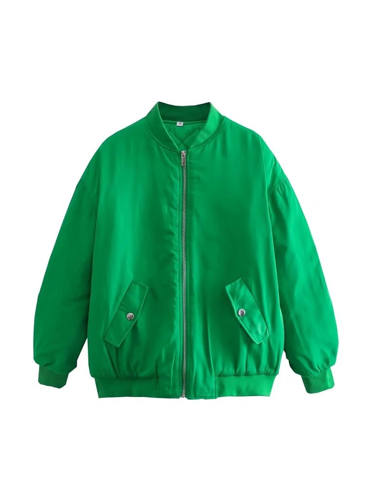Kaia – Kurtka damska bomberka oversize pikowana