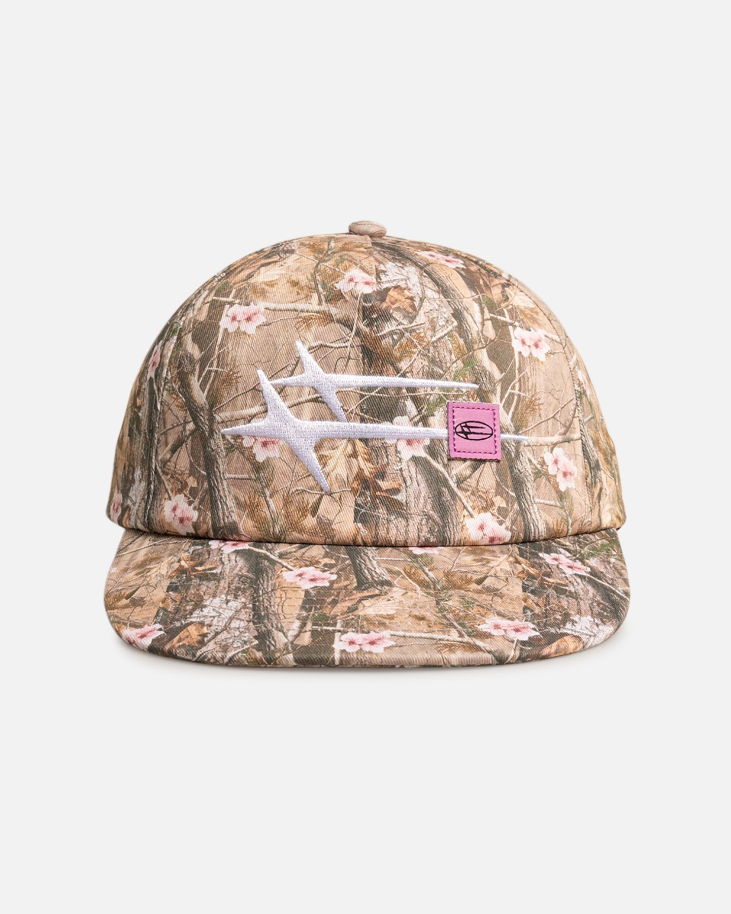 Loiter Hybrid Snapback Cap Pink Tree Camo - Image 1